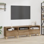 vidaXL Meuble TV chêne artisanal 150 x 30 x 45 cm Bois d'ingénierie