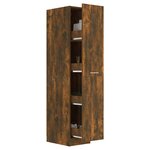 vidaXL Armoire apothicaire Chêne fumé 30x42 5x150 cm Bois d'ingénierie