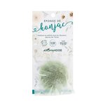 Duo d'éponges Konjac argile verte et thé vert + Konjac au charbon Bincho