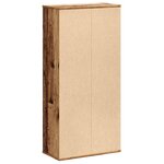 vidaXL Bibliothèque vieux bois 50x25x105 cm bois d'ingénierie