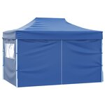 vidaXL Tente de fête 280 x 410 x 315 cm Bleu Tissu Oxford