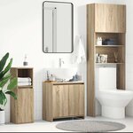 vidaXL Armoire de salle de bain Chêne sonoma Bois d'ingénierie