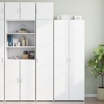 vidaXL Armoire de rangement mince blanc 40x42 5x225 cm