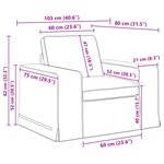 vidaXL Canapé 2 Pièces Gris foncé 182 x 80 x 82 cm tissu