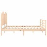 vidaXL Cadre de lit sans matelas bois massif