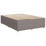 vidaXL Cadre de lit sans matelas taupe 140x200 cm tissu