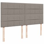 VidaXL Cadre de lit ottoman avec matelas taupe 200x200cm tissu