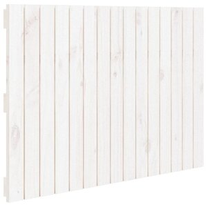 vidaXL Tête de lit murale Blanc 95 5x3x60 cm Bois massif de pin