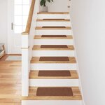vidaXL Marches d'escalier 15 Pièces Jaune 60 x 25 cm Polypropylène
