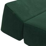 vidaXL Canapé-lit pliable Vert foncé 60 x 70 x 41 cm Tissu