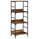 vidaXL Bibliothèque vieux bois 50x33x117 5 cm bois d'ingénierie