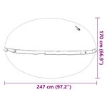 vidaXL Coussin de piscine pour piscine hors sol Bleu Ø 300 cm PVC