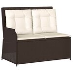 vidaXL Banc de jardin Marron polyrotin