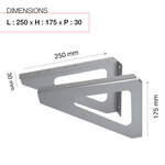 Equerres argent 9006m