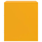 vidaXL Tables de chevet 2 Pièces jaune moutarde 34 5x39x44 cm acier