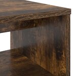 vidaXL Meuble TV Chêne fumé 100 x 35 x 40 cm Bois d'ingénierie