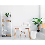 Corbeille papier q-connect plastique resistant 13l       275x285mm coloris transparent