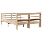 vidaXL Cadre de lit avec tête de lit sans matelas 140x190 cm