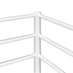VidaXL Lit superposé sans matelas blanc 90x200 cm acier