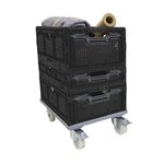 Pack and Move - Bac Rangement Pliable - Charge 10 kg - 40 x 60 x 11 5 cm - Stockage  Outillage - Rangement Facile - Robuste - 23L