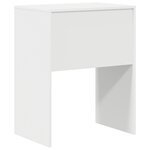 vidaXL Bureau d'écriture minimaliste Blanc Panneau de particules