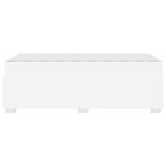 vidaXL Cadre de lit avec matelas Blanc 80 x 200 cm tissu