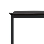 vidaXL Ensemble à manger de jardin avec coussins 11 Pièces noir textilène