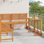 vidaXL Ensemble de dining de jardin en bois d'acacia 4 pièces