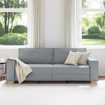 vidaXL Canapé 3 places Gris clair 180 cm Tissu