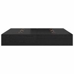 vidaXL Cadre de lit Chêne noir 200 x 200 x 31 5 cm Bois d'ingénierie