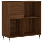 vidaXL Armoire à disques chêne marron 84 5x38x89 cm bois d'ingénierie