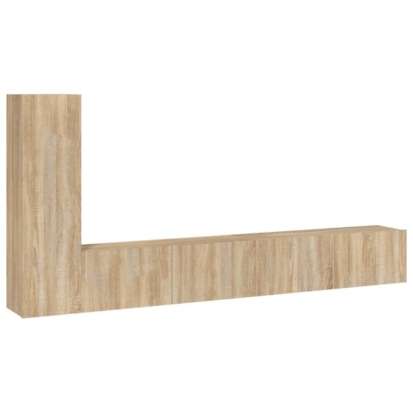 vidaXL Ensemble de meubles TV 3 Pièces Chêne sonoma Bois d'ingénierie