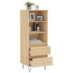 vidaXL Buffet haut Chêne sonoma 40x36x110 cm Bois d'ingénierie