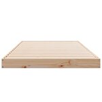 vidaXL Cadre de lit surélevé Naturel 100 x 210 cm Bois de pin massif