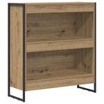 vidaXL Bibliothèque Chêne artisan 80 x 30 x 155 cm Bois d'ingénierie