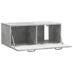 vidaXL Meuble TV mural Gris béton 78 5 x 41 x 30 cm Bois d'ingénierie