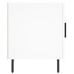 vidaXL Table de chevet blanc 40x40x50 cm bois d’ingénierie