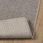 vidaXL Tapis de surface Rectangulaire LUGO Taupe 140 x 200 cm