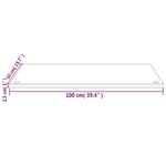 vidaXL Dessus de bureau blanc 100x50x2 5 cm bois massif de pin