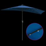 vidaXL Parasol de jardin Azur 294 x 150 x 224 cm tissu