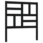 vidaXL Tête de lit Noir 96x4x104 cm Bois massif de pin