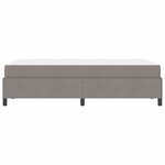 vidaXL Lit à ressorts Taupe  Noir 120 x 190 cm Tissu  Bois Engineered