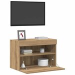 vidaXL Meuble TV mural 2 Pièces chêne artisanal 60 x 30 x 40 cm