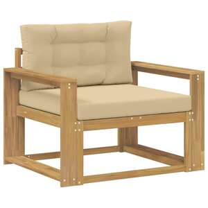 vidaXL Sofa de milieu extérieur Polyester Blanc