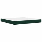 vidaXL Cadre de lit avec tête de lit Vert foncé 180 x 200 cm Velours