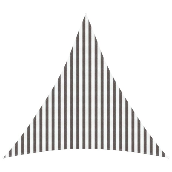 vidaXL Voile d'ombre Gris clair et blanc 4 x 4 x 4 m HDPE