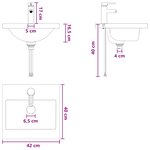 vidaXL Meuble de salle de bain avec évier Bois ancien