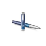 PARKER IM Premium Submerge  Stylo roller  Dégradé de bleu  recharge noire pointe fine  Coffret cadeau