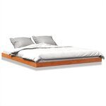 vidaXL Cadre de lit sans matelas cire marron 150x200cm bois pin massif