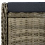 vidaXL Ensemble à manger d'extérieur et coussins 9 Pièces résine tressée